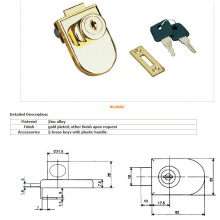 Cerradura de cristal, cerradura de los muebles, cerradura del cajón, puerta Lockal-408g